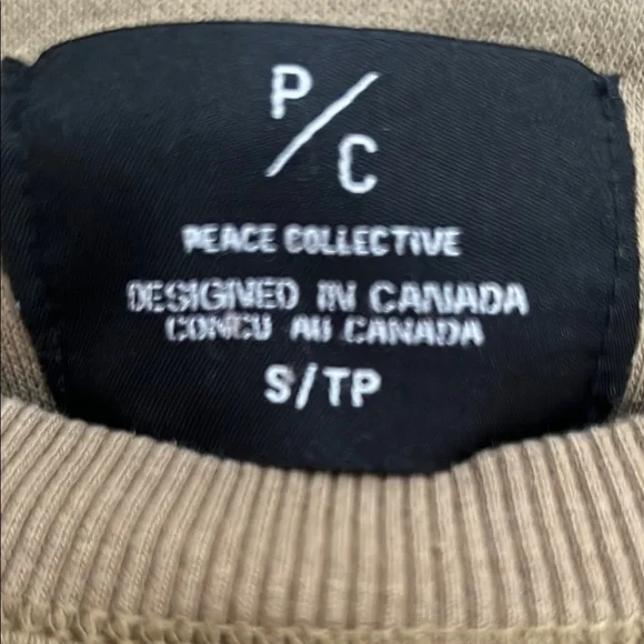 Army Green Crew Neck Sweater with Toronto Graphic - Picture 3 of 5